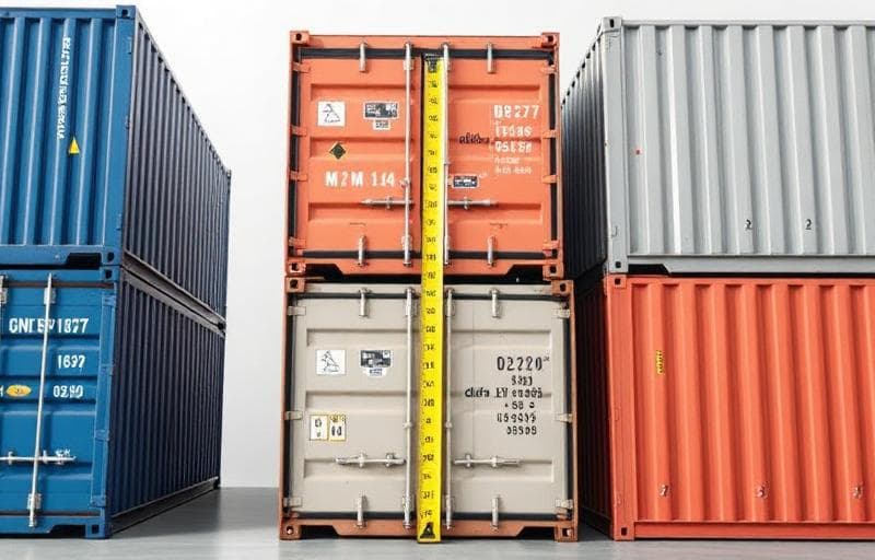 Container ship sea freight CBM calculation
